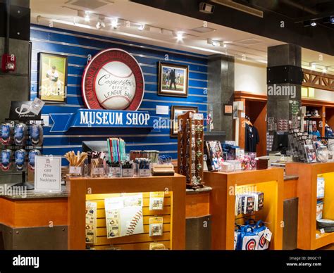 Museum Shop National Baseball Hall Of Fame Cooperstown Ny Stock