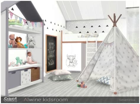 Sims 4 Ccs The Best Alwine Kidsroom By Severinka