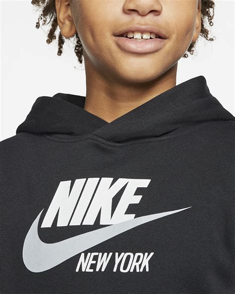 Sudadera Con Capucha Sin Cierre Para Niños Talla Grande Nike Sportswear Club Fleece New York