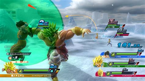 It seems like these are cinematic attacks that you and your tag team partner can do against an opponent, very similar to a team super. Dragon Ball Zenkai Battle Royale : Du gameplay de base
