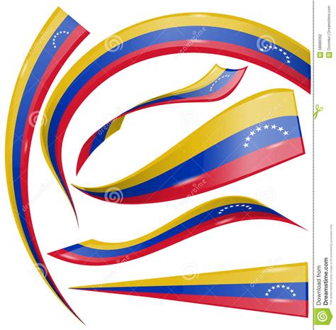 Sistema De La Bandera De Venezuela Ilustración Del Vector Imagen