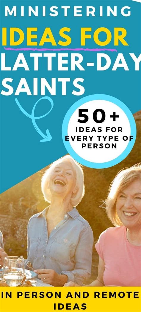 50 Ministering Ideas For Latter Day Saints 2024 Clarks Condensed Lds Relief Society