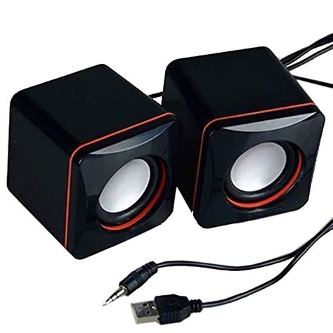 Manfiter Portable Computer Speakers Usb Powered Desktop Mini Speaker