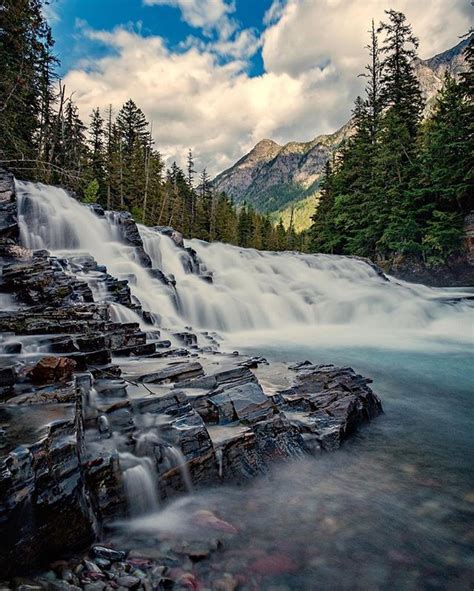 Theres No Shortage Of Beautiful Waterfalls In Glacier National Park