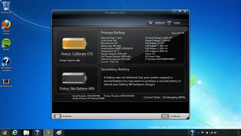 Solved Calibration Of The Battery Via The Hp Battery Check Method Hp