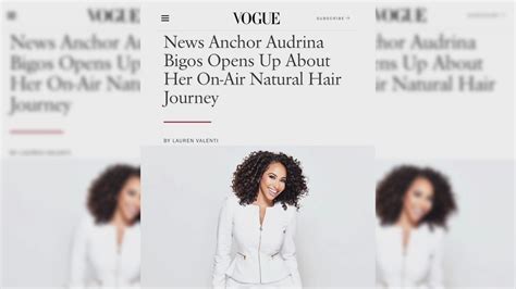 Vogue Features Cbs 2s Audrina Bigos And Her Professional Curly Hair