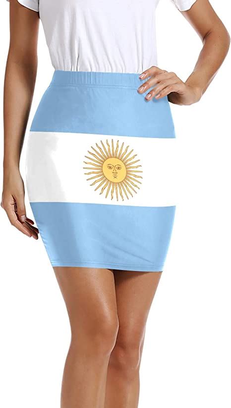 Argentina Flag Bodycon Midi Pencil Skirt Clothing Shoes And Jewelry