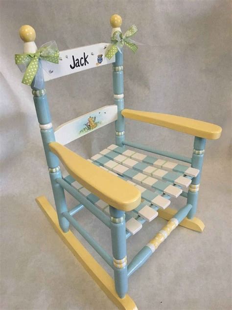 Childrens Rocking Chairs Personalized Personalized Painted Child