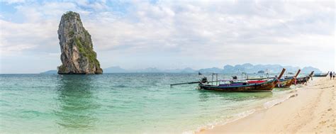 Panoramic View At The Ko Ma Tang Ming Island From Poda Island In