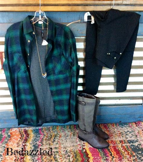 This Green Flannel Is A Must Have Pairs Perfectly With Leggings And