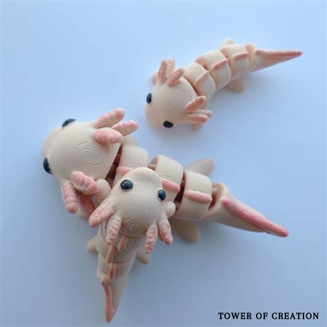 3d Printed Axolotl File Cation