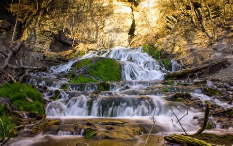 Dunning Falls Frontal View In Iowa Image Free Stock Photo Public