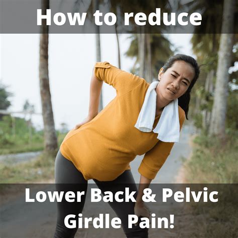 How To Reduce Lower Back And Pelvic Girdle Pain Pgp
