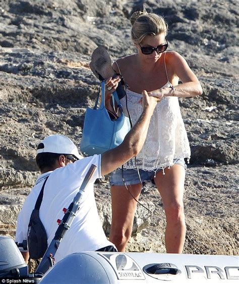 Kate Moss Shows Off Bikini Body In Blue Swimsuit On Formentera Holiday