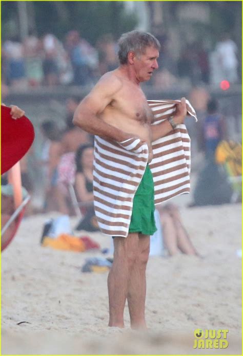 Harrison Ford Shirtless Beach Guy In Rio Photo Calista