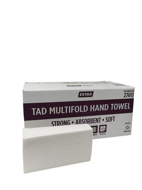 Tad Premium Ultra Soft Slimfold Multifold Hand Towel Hospeco