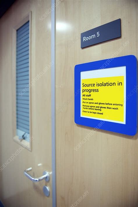 Infection Control Warning Sign Stock Image C0099054