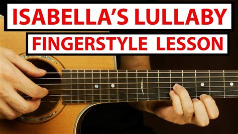 Isabellas Lullaby Fingerstyle Guitar Lesson Tutorial The Promised Neverland Ost Youtube