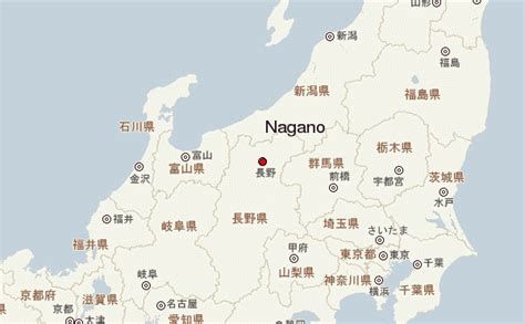 Maps of central alps (japan). Nagano Location Guide