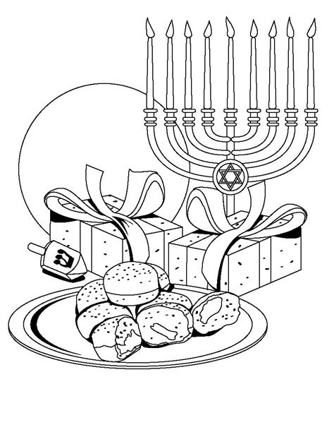 hanukkah coloring pages menorahs family holidaynetguide  family holidays   internet