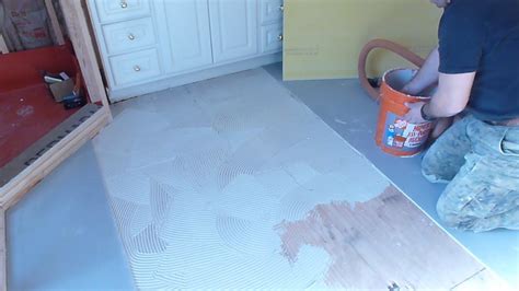 How to lay a subfloor. Part "1" How to install Tile Backer Board on wooden ...