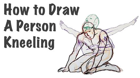 How To Draw A Person Kneeling Youtube