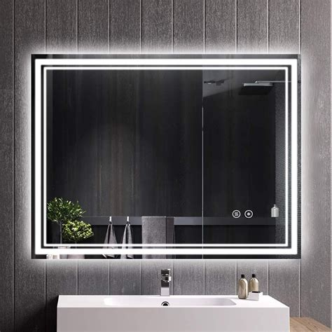 Meilisun Bathroom Mirrors 600 X 800mm Illuminated Led Backlit Frameless