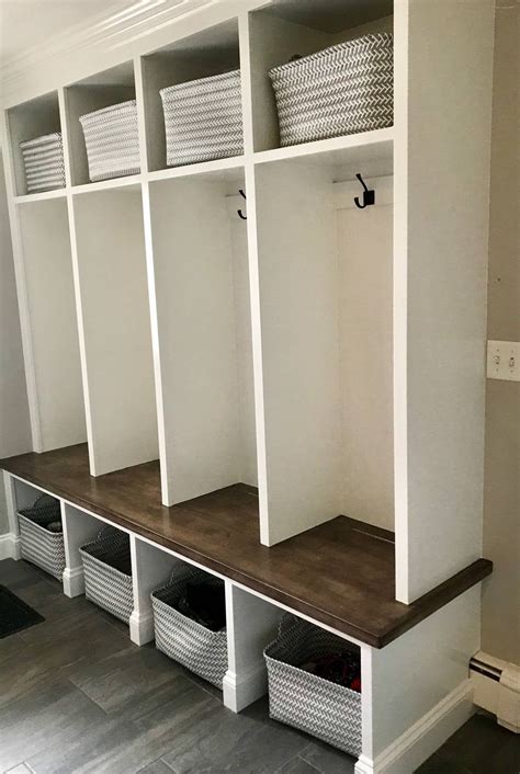 Hey everyone, i made this modern shoe storage/entryway bench for my parents as a christmas gift. Mudroom Entryway Lockers and Bench | Etsy | Entry way ...