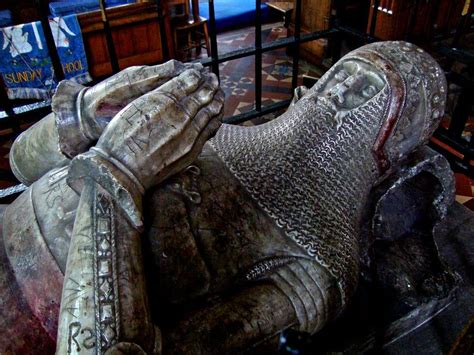 Bunbury Tomb Of Sir Hugh Calveley Medieval Knight Stone Slab Effigy