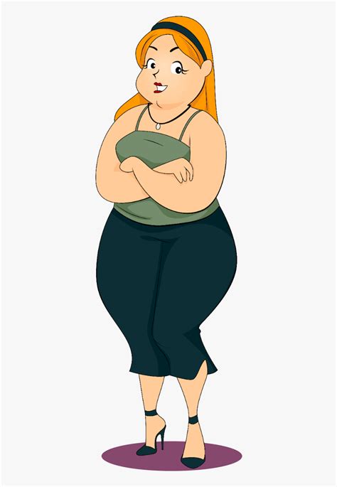 Adipose Obesity Illustration Fat Women Transprent Png Cartoon Fat To