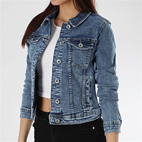 Only Veste Jean Femme Tia Bleu Denim