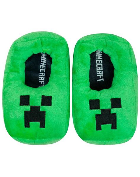 Minecraft Creeper Boys Slippers