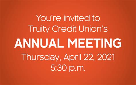 Truity Credit Union Held Their 82nd Annual Meeting Truity Credit Union