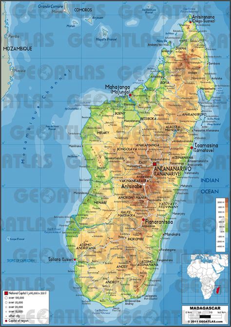 Découvrez la carte touristique de madagascar et tous ses points d'intérêts et hôtels pour préparer votre voyage, nosy be, rés. Carte de Madagascar - Plusieurs carte dde l'île et pays en Afrique