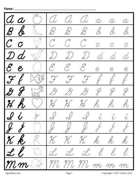 Printable Cursive Handwriting Worksheet Generator — Db