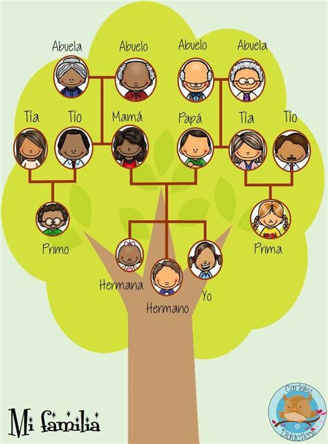 Árbol Genealógico Arbol Genealogico Para Niños Dibujo De Arbol