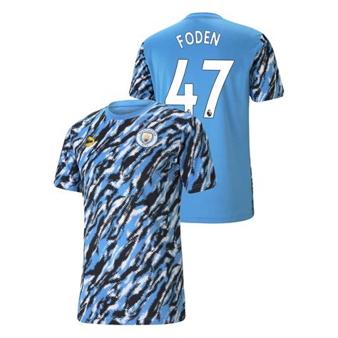 Manchester City Phil Foden Jersey 2022 23 Home Authentic Sky Blue