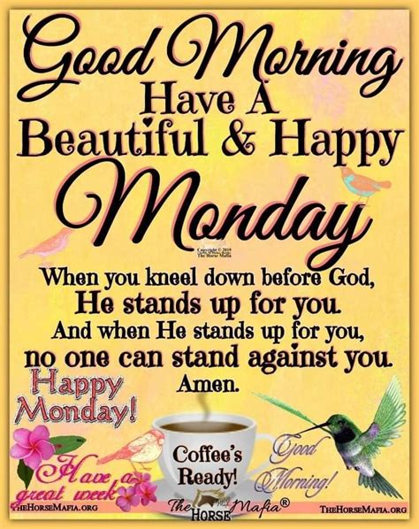Amen Monday Morning Blessing Monday Morning Quotes Happy Tuesday