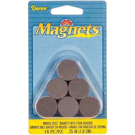 Round Magnets With Foam Adhesive 75 18pk