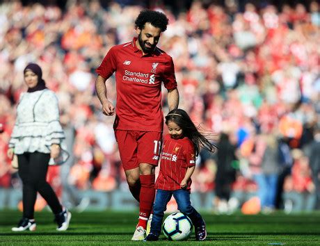Proud Dad Mo Salah Looks On As Babe Enjoys Goal At Anfield