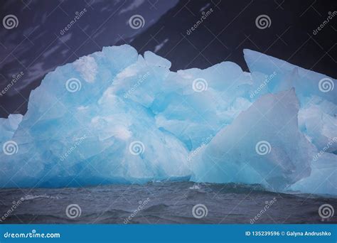 Iceberg Stock Photo Image Of Caucasus Glacier Azure 135239596