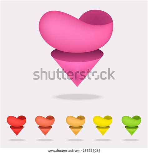 3d Heart Vector Illustration Heart Icon Stock Vector Royalty Free