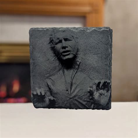 Deluxe Han Solo Frozen In Carbonite Inspired Slate Photo Drink Coaster