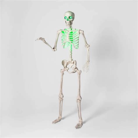 Light Up Lifesize Posable Skeleton Best Target Outdoor Halloween