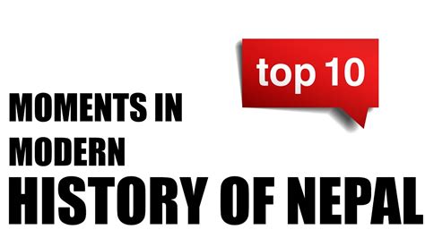 Top 10 Moments In The Modern History Of Nepal Youtube