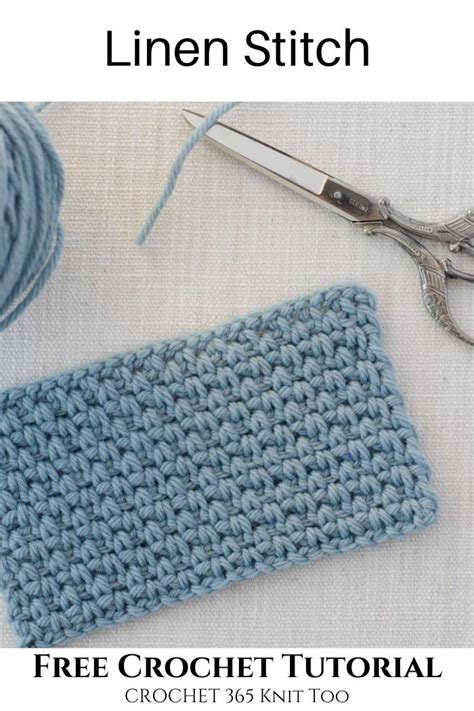 How To Crochet The Linen Stitch Linen Stitch Linen Stitch Crochet