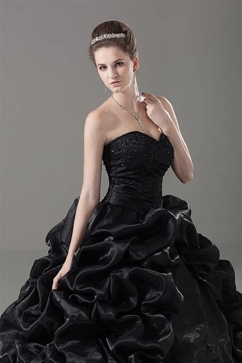 Elegant Cheap Black Wedding Dresses Cherry Marry