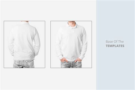 Simply upload your design and download your shirt mockup in seconds! Long Sleeve Men Polo Shirt Mock Up Psd With Color ...
