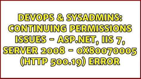 Continuing Permissions Issues Asp Net Iis Server Hot Sex Picture