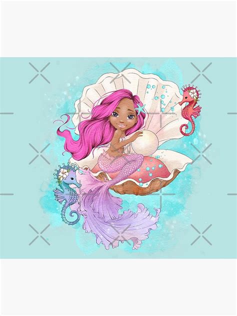 Mermaid Stickers Under The Sea Mermaids Sticker Poster For Sale By